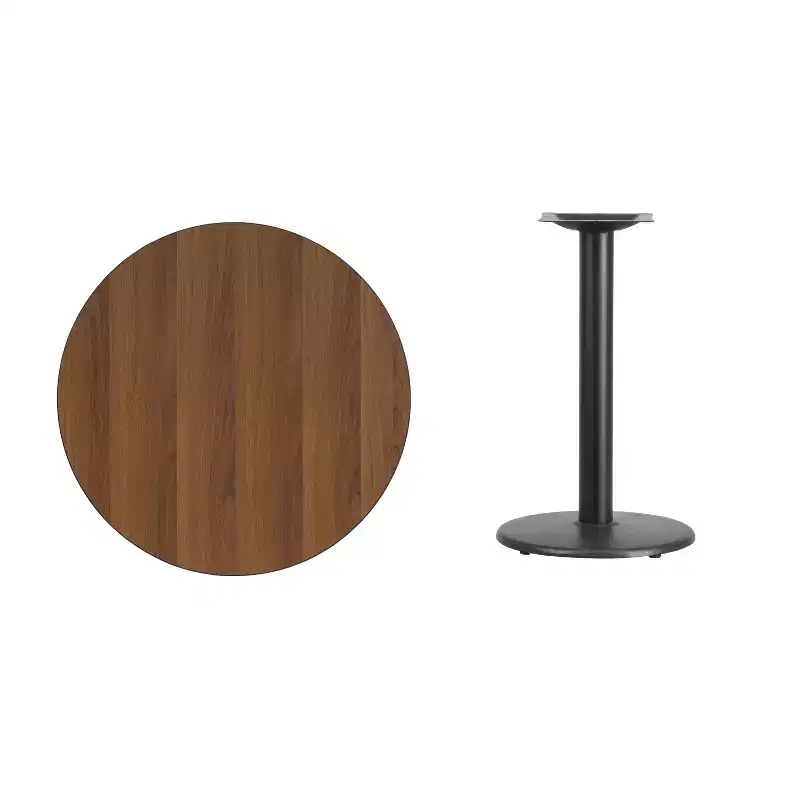 30'' Round Laminate Table Top with 18'' Round Table Height Base