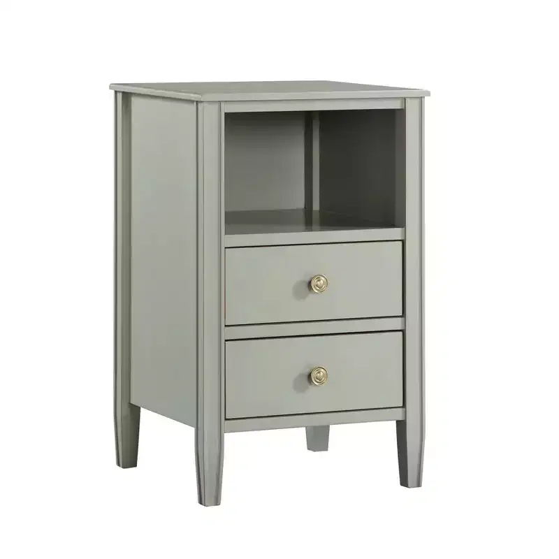 Comfort Pointe Winsley 2 Drawer Storage Nightstand