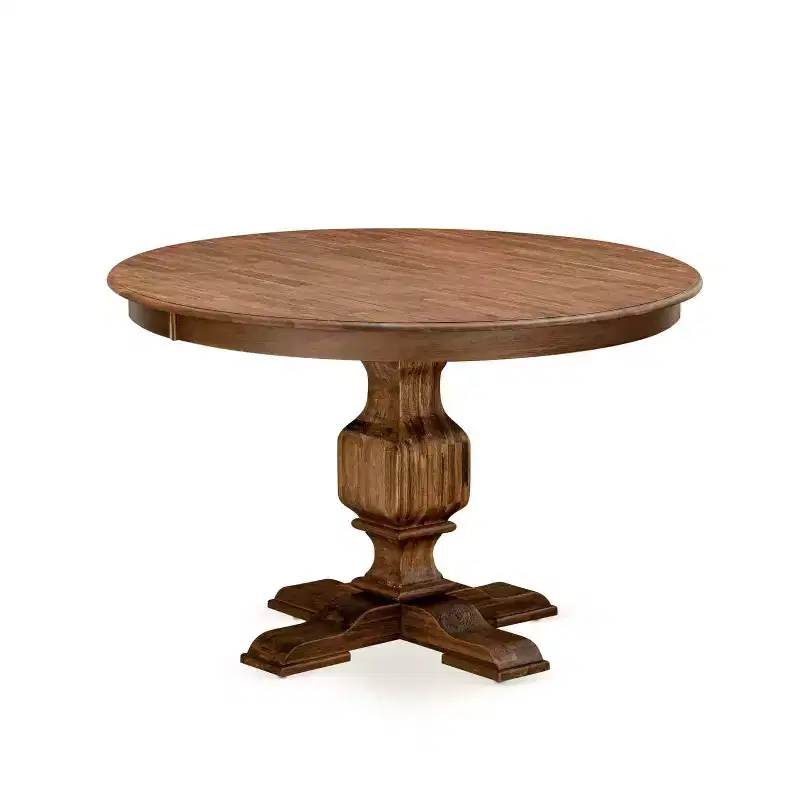 3-Piece Sand Blasted Black Finish Solid Wood Top Dining Table with 2-Chairs