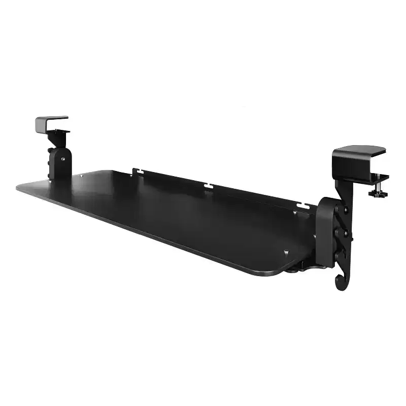 Uncaged Ergonomics KT4 Clamp-on Under-Desk Slide-Out Ergonomic Keyboard Tray, Black