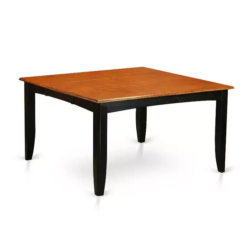 6-Piece Square Black & Cherry Finish Solid Wood Top Dining Table with 1-Bench and 4-Chairs