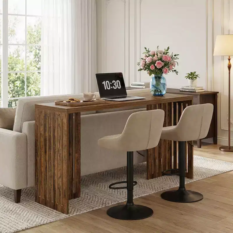 63 Rectangular Bar Table, High Top Kitchen Dining Table Only The Table
