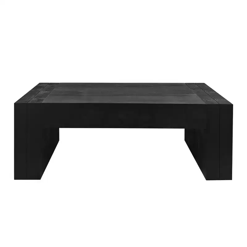 Coffee TableRectangular Contemporary Side Table with Tree Ring Pattern DesignVersatile Accent End Table Tea Table for Living Room and Kitchen
